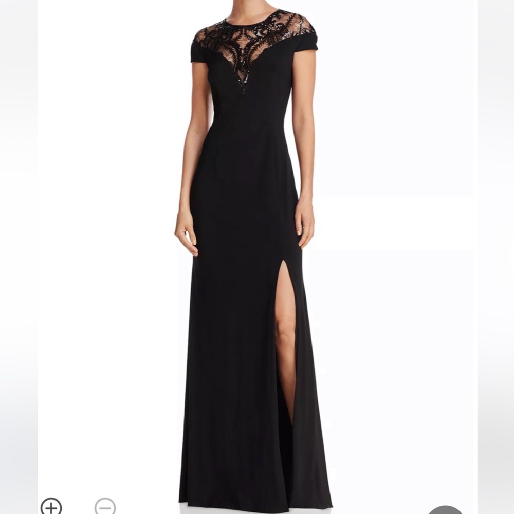 NWT Adrianna Papell Sequin Jersey Dress - Black